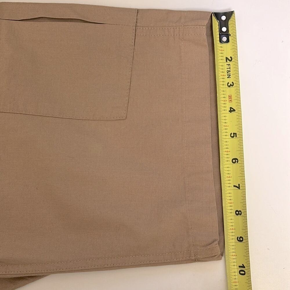 Cargo Shorts men’s BP Small Tan Front Side Pockets 2 Side Velcro Pockets Outdoor - Picture 11 of 13
